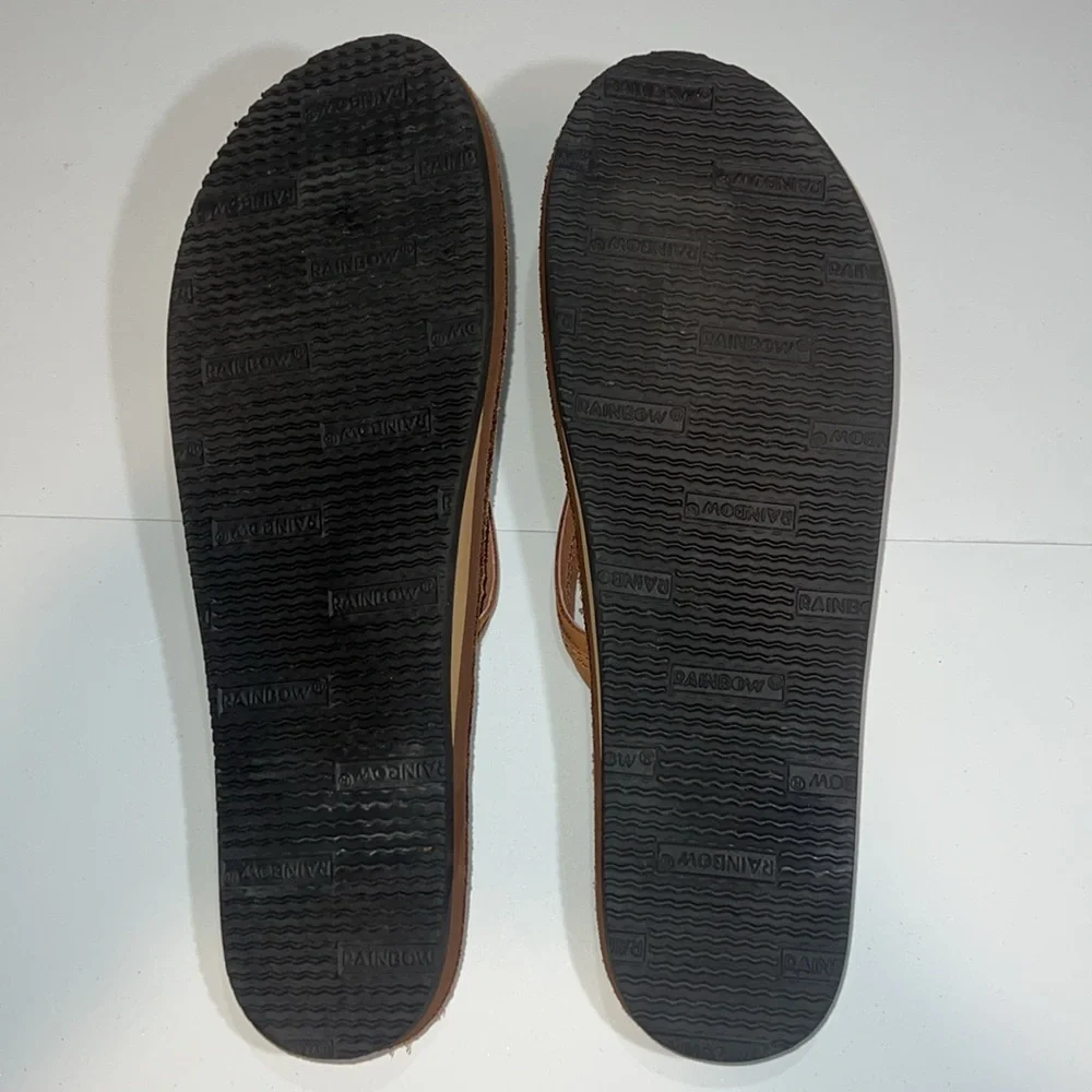 NWOT Rainbow Sandals Flirty Braidy Womens Size 10 Caramel - Picture 7 of 7